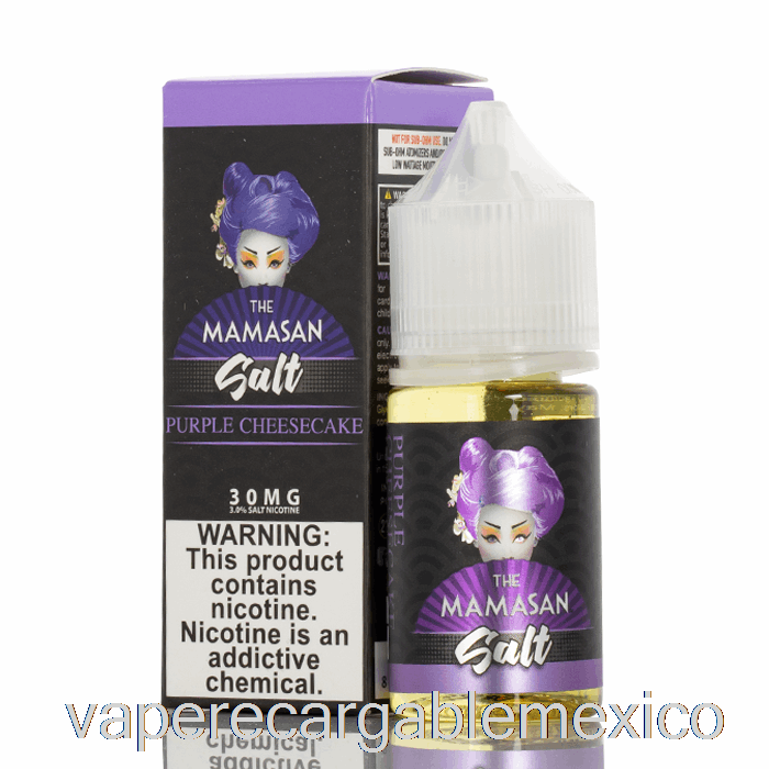 Vape Recargable Cheesecake Morado - La Sal Mamasan - 30ml 30mg
